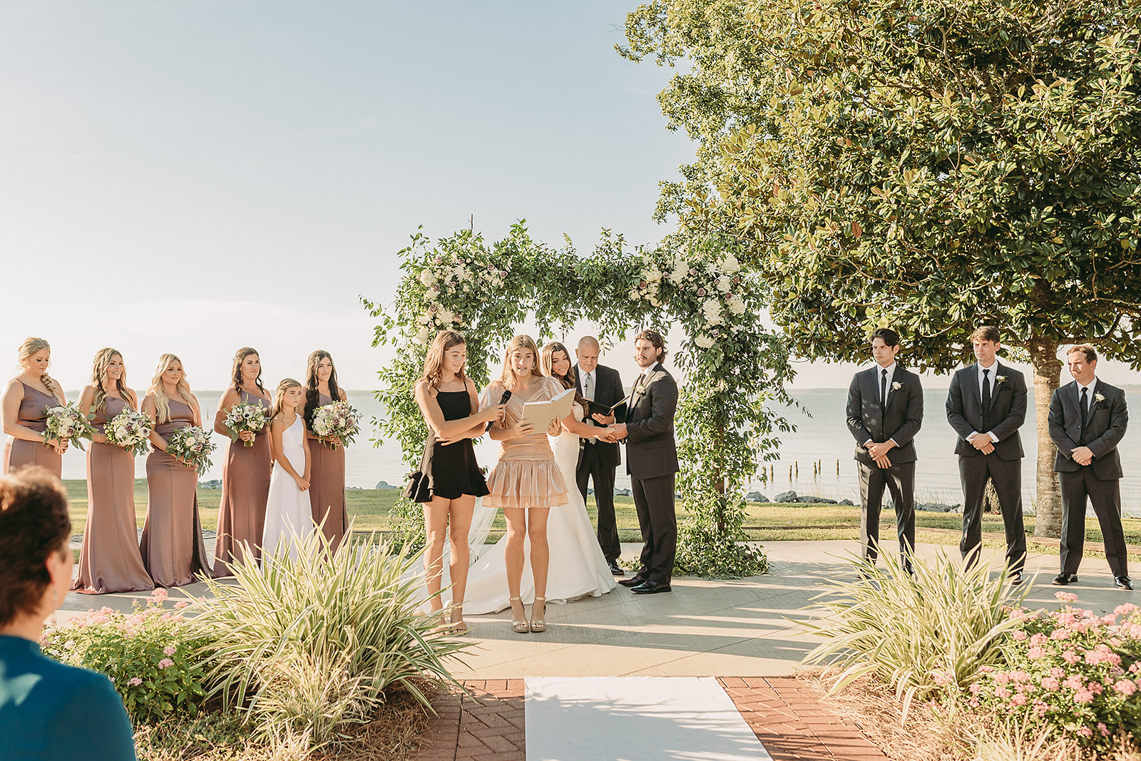 Christina and Jordan's wedding at the Coastal Arts Center of Orange Beach